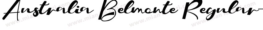 Australia Belmonte Regular字体转换